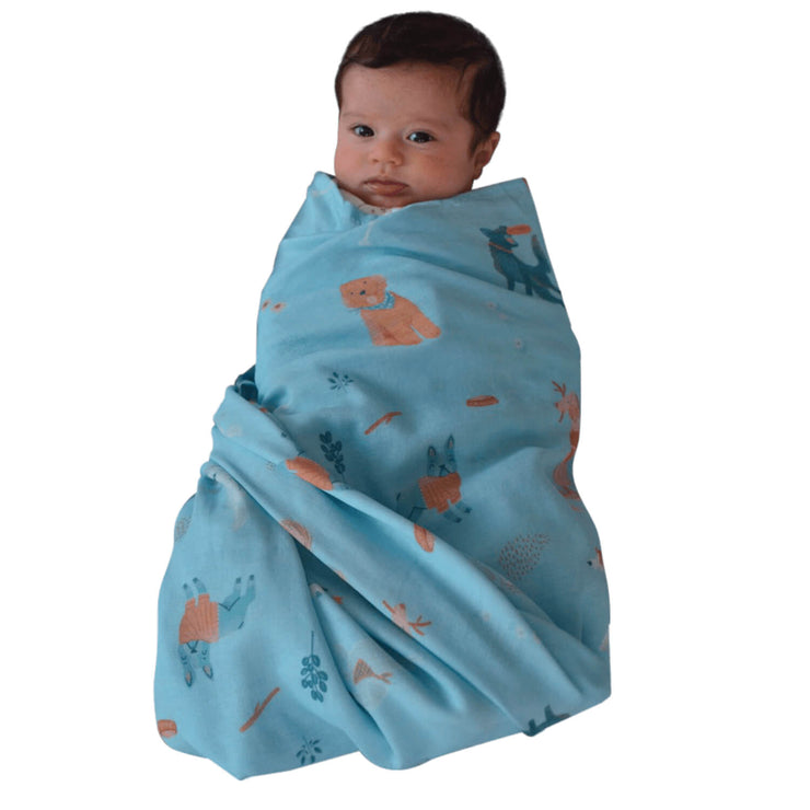 Baby Wrapped Busy Dog Swaddle by The Swaddle Society