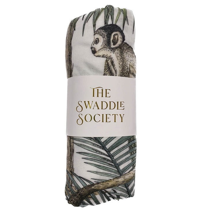Monkey Swaddle Baby Blanket by The Swaddle Society