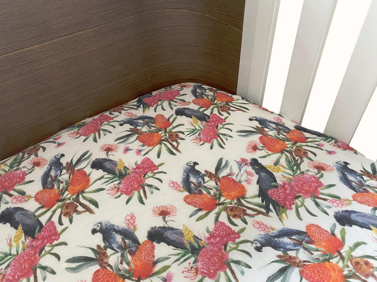 Banksia Cot Sheet by The Swaddle Society